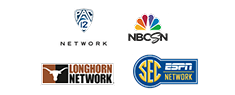 SEC ESPN | Pac 12 | Longhorn Network